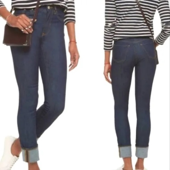 Acne Studios Needle Raw High Rise Slim Jeans (J3) - Picture 1 of 6